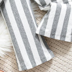 Baby Girl Clothes Long Sleeve Fall Outfits Toddler Sweatsuit Striped Flare Pants - Image 5