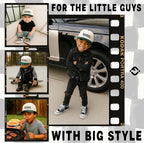 Funky Junque Premium Kids Trucker Hat Vintage Snapback Baseball Cap - Image 2