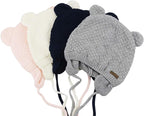 Bestjybt Baby Hat Cute Bear Infant Toddler Earflap Fleece Lined Beanie Warm Caps - Image 4