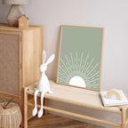 Boho Wall Art Poster Set of 4 Sage Green Nursery Wall Decor “You Are My - Image 4