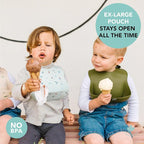 Loulou Lollipop Soft, Waterproof Silicone Feeding Bib - Image 5