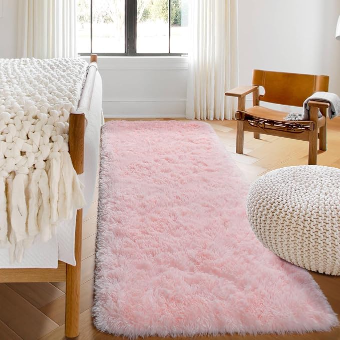 ONASAR Pink Runner Rugs for Bedroom Living Room, 2x6 Washable Bedside Hallway - Image 8