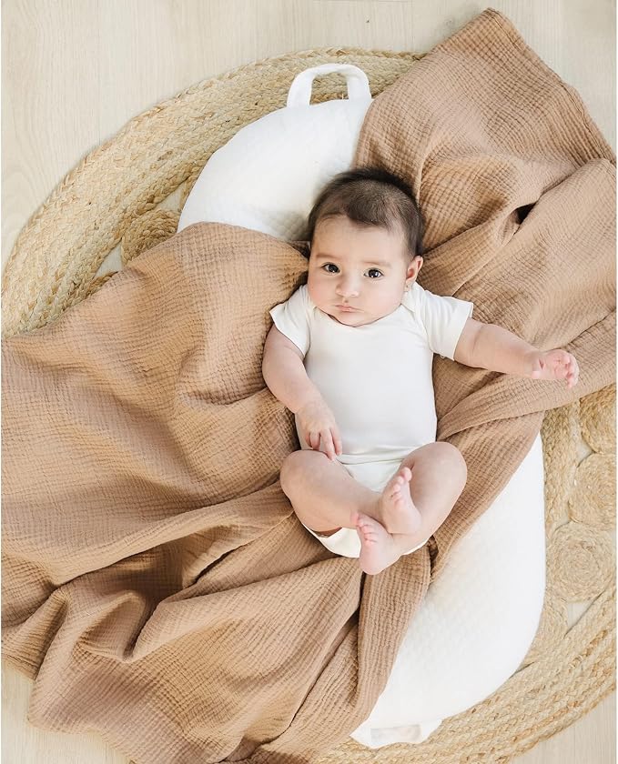 Konssy 3 Pack Muslin Swaddle Blankets - Image 8