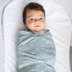 HALO 100% Cotton Sleepsack Swaddle, 3-Way Adjustable Wearable Blanket, TOG 1.5 - Image 2