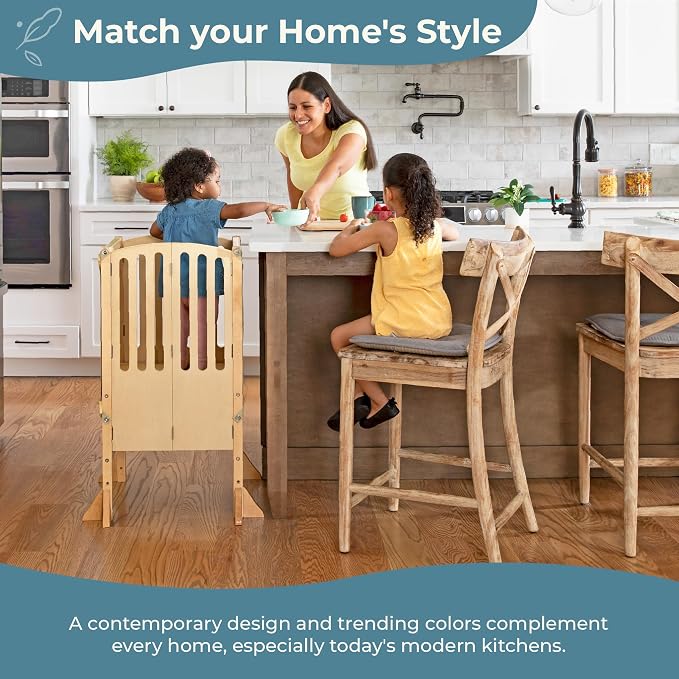 Guidecraft Kitchen Helper® Toddler Tower Step Stool - Image 9