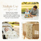 Ultra Soft Muslin Baby Blanket, Made of Viscose from Bamboo, A Versatile - Image 4