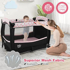 BABY JOY 4 in 1 Pack and Play, Portable Baby Playard - Image 3