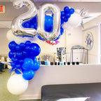 90pack Royal Blue Balloons Different Size 18/12/10/5 Inch Blue Balloon Garland - Image 4