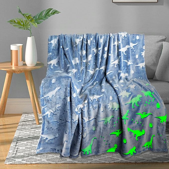 TEHALK Dinosaur Glow in Dark Blanket by TEHALK