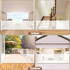 236" Retractable Baby Gate Extra Wide, Mesh Gate Long Child Gate Pet Gate - Image 7