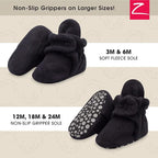 Zutano Unisex Fleece Baby Booties, Two Snap Closure, Newborn to 24 Months - Image 2