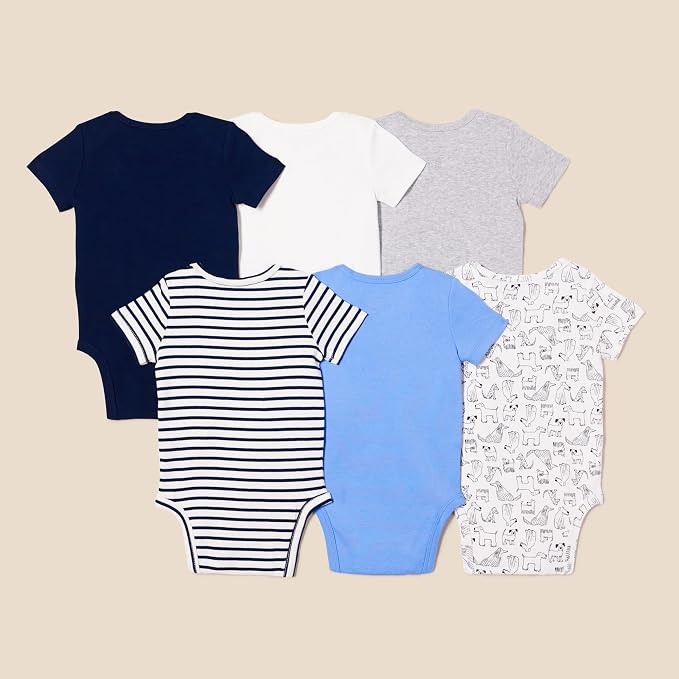 Amazon Essentials Unisex Toddlers and Babies’ Short-Sleeve Bodysuits - Image 2