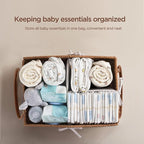 HBlife Diaper Caddy Organizer, Hand-Woven Storage Basket - Image 2