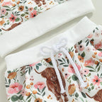 3Pcs Baby Girl Outfits Daisy Sweatshirt + Pants + Headband Infant Fall Winter - Image 4