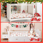 UOMNY Crib Sheet Christmas Fitted Crib Sheets Baby Sheet - Image 4