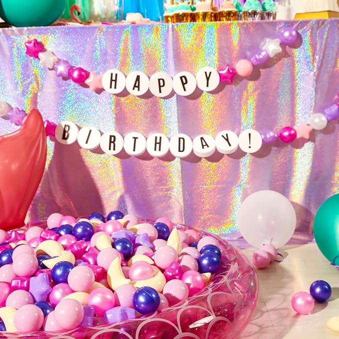 GOGOSO Ball Pit Balls Stars Moon Shapes Plastic Pitballs - Image 5