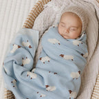 Knit Baby Swaddle Blanket for Boys - Image 2