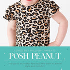 Posh Peanut Baby Girl Pajamas – Ruffled Cap Sleeve Romper PJs – Soft Viscose - Image 5