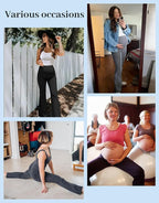 Fotociti Maternity Flare Leggings - Image 5