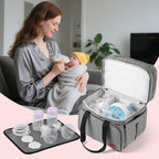 Breast Pump Bag Fits for Spectra S1 and S2, Double Deck Pumping Bag - Image 7