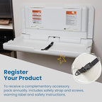 ECR4Kids Horizontal Wall-Mounted Changing Station, Baby Changer - Image 7