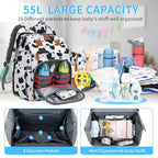 KABAQOO Diaper Bag Backpack - Image 2