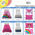Sunny Side Up Disney Minnie Mouse Twin Comforter Set â€“ 5 Piece Kids Bedding - Image 3
