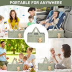Diaper caddy, and baby essentials. Versatile as a changing table organizer or - Image 7