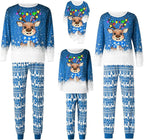 Awoscut Christmas Family Matching Pajamas Christmas Pjs Holiday Nightwear - Image 5
