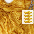FEXIA 4 Pack Gold Table Runner 35x120 Inches by FEXIA