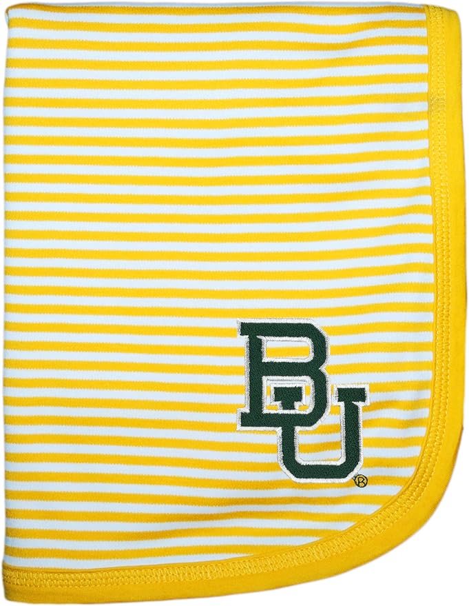 Creative Knitwear Baylor Bears Striped Baby and Toddler Blanket by CollegeBaby