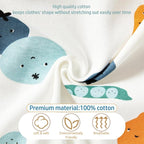 3-Pack 100% Cotton Baby Boy Rompers, 0-24Months Short Sleeve Toddler Romper - Image 2
