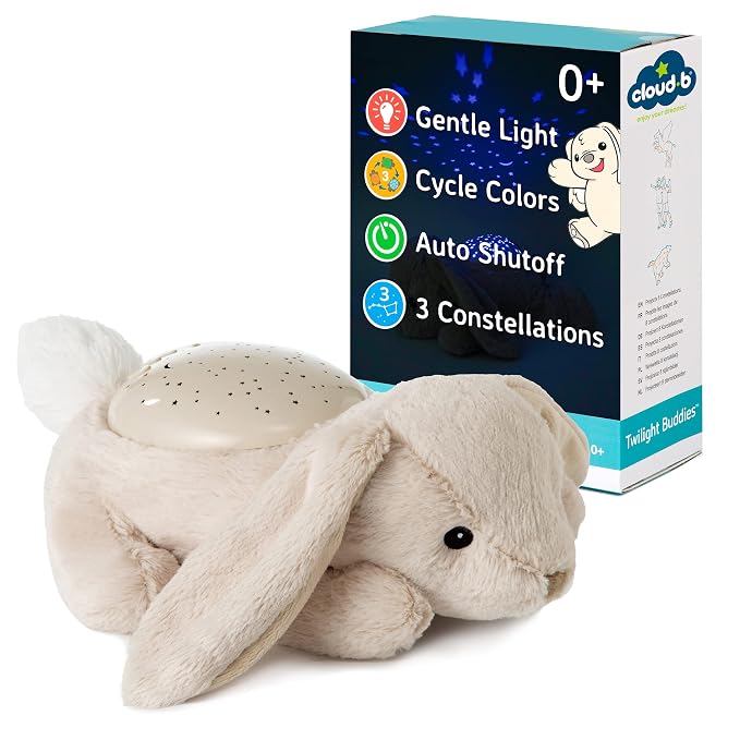Cloud b Calming Nightlight Star Projector | Gentle Brightness | 3 Colors | 3 by Cloudb