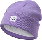 MaxNova 2 Pack Baby Beanie Fleece Lined Knit Toddler Hat - Image 3