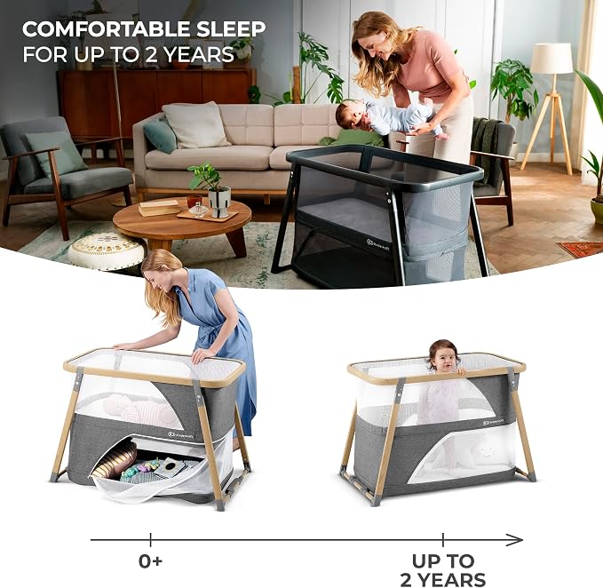 Kinderkraft Sofi Portable Travel Crib - Image 3