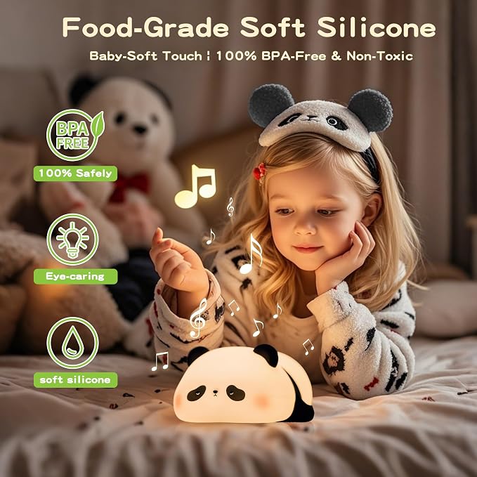 Panda Night Light with White Noise, Sound Machine - Image 4