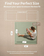 Blissful Diary Vegan Leather Baby Play Mat, 47x47 Thicken Foam Cushioned & - Image 3