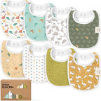 8-Pack Organic Baby Bibs for Boys, Girls by KeaBabies
