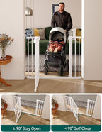 Babelio 36.5-57" Extra Wide Baby Gate - Image 4