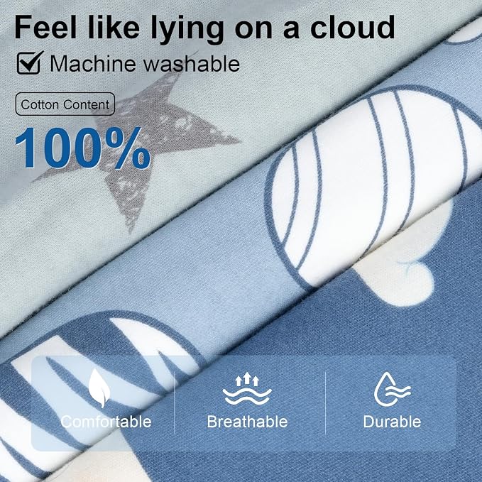 Baby Sleep Sack 6-12 Months, 100% Cotton TOG 0.5 Wearable Blanket - Image 7
