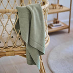Knitted Organic Cotton Baby Blanket- Swaddle Blanket - Image 5