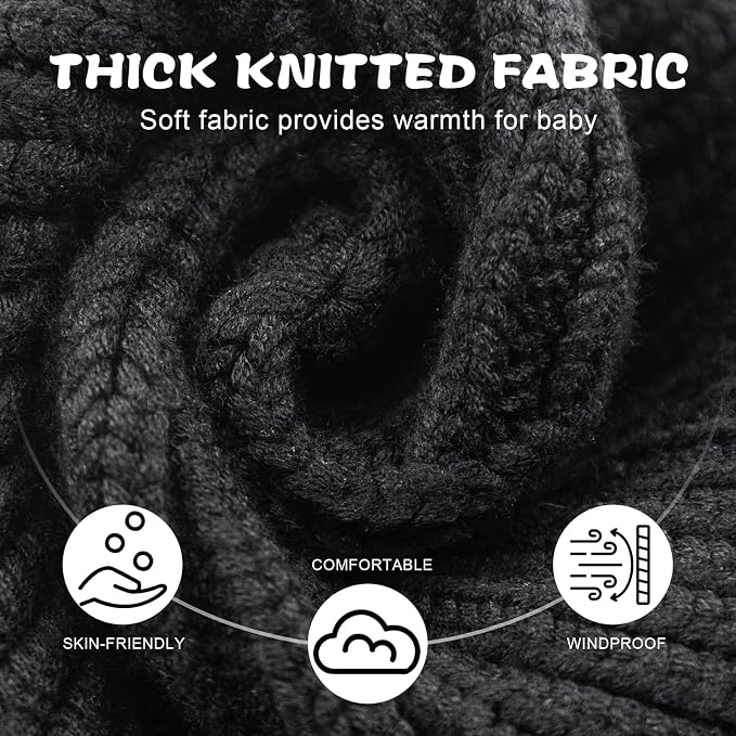 Baby Winter Hat Kids Knit Beanie - Image 2