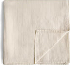 mushie Muslin Baby Swaddle Blanket | 100% Organic Cotton by mushie