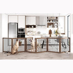 Vantas Folding Pet Gate 144" Wide, Freestanding Pet Gate, Puppy Safety Fence by Vantas
