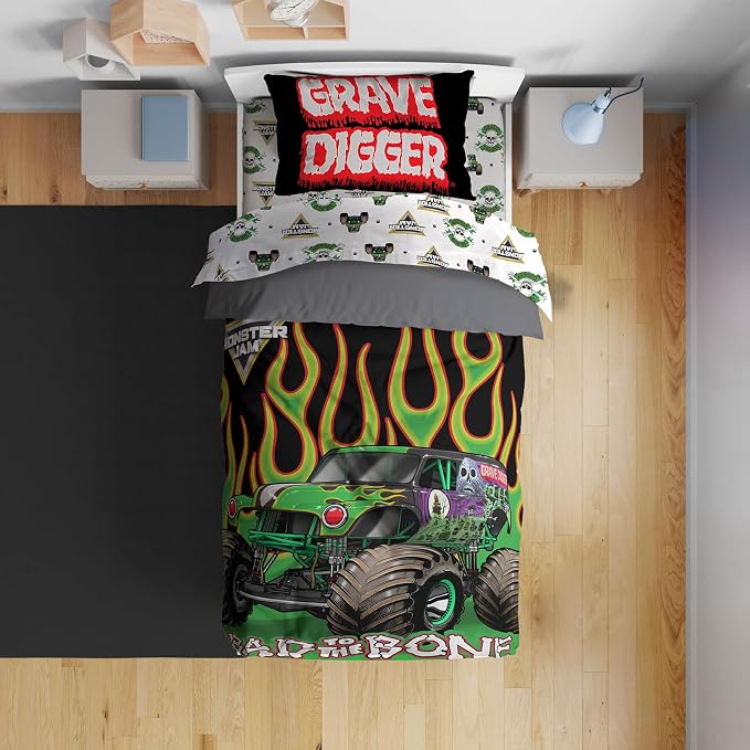 Sunny Side Up Monster Jam Toddler Comforter Set by SunnySideUp