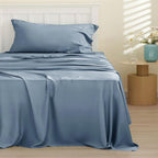 Bedsure Cooling Sheets Twin, Rayon Derived from Bamboo, Breathable & Soft Twin - Image 2