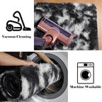 ONASAR Black and White Rugs for Bedroom Living Room, Washable Fluffy 4x6 Indoor - Image 6