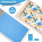 TILLYOU Mini Crib Sheets Fitted 2 Pack, Pack and Play Sheets - Image 6