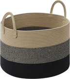 67L Storage Basket for Organizing, Cotton Rope Woven Blanket Basket, Toy by Degeyoyo