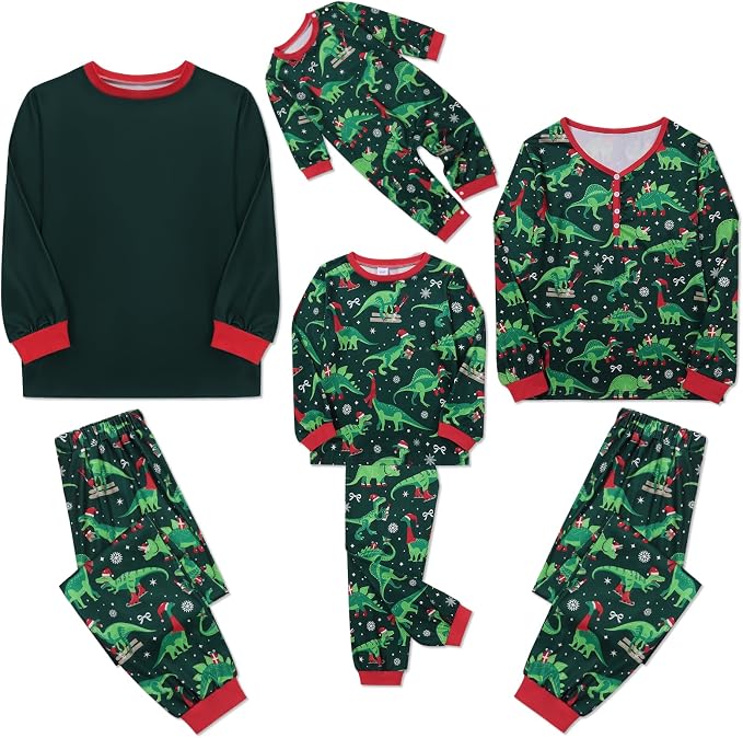 Weixinbuy Family Pajamas Set Christmas Pjs Matching Clothes Pajamas - Image 2